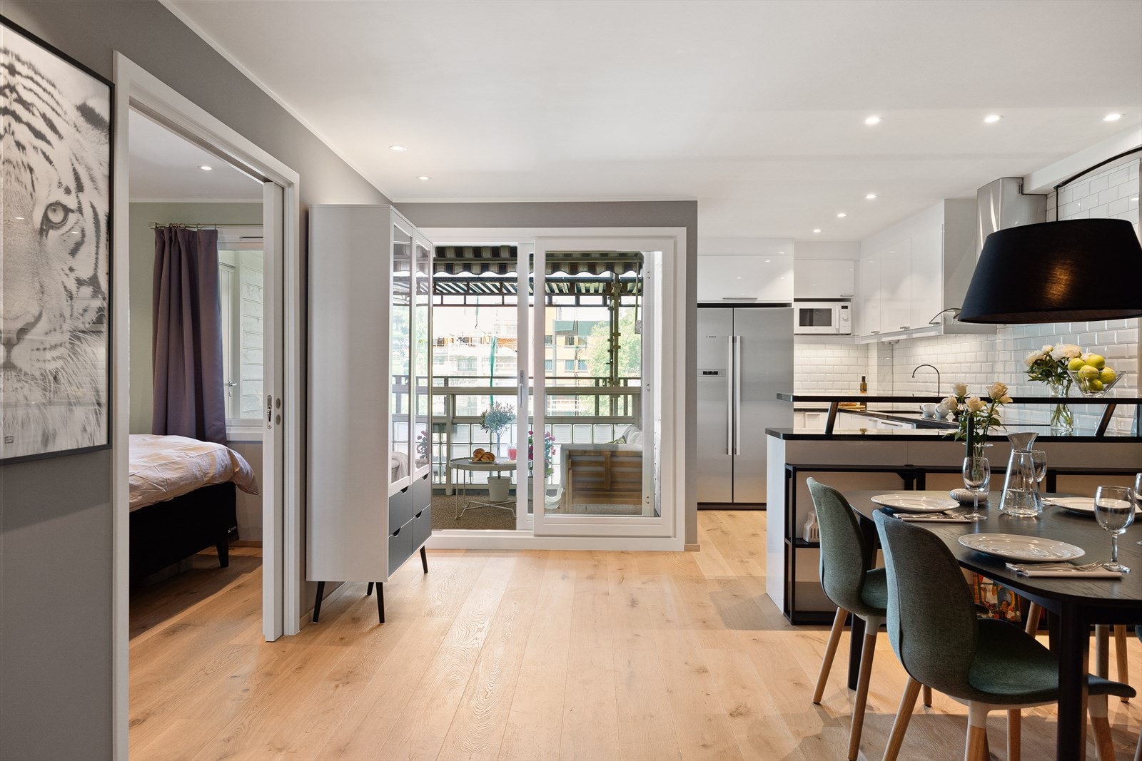 - En-stavs børstet eikeparkett fra 2018 - Galleribilde