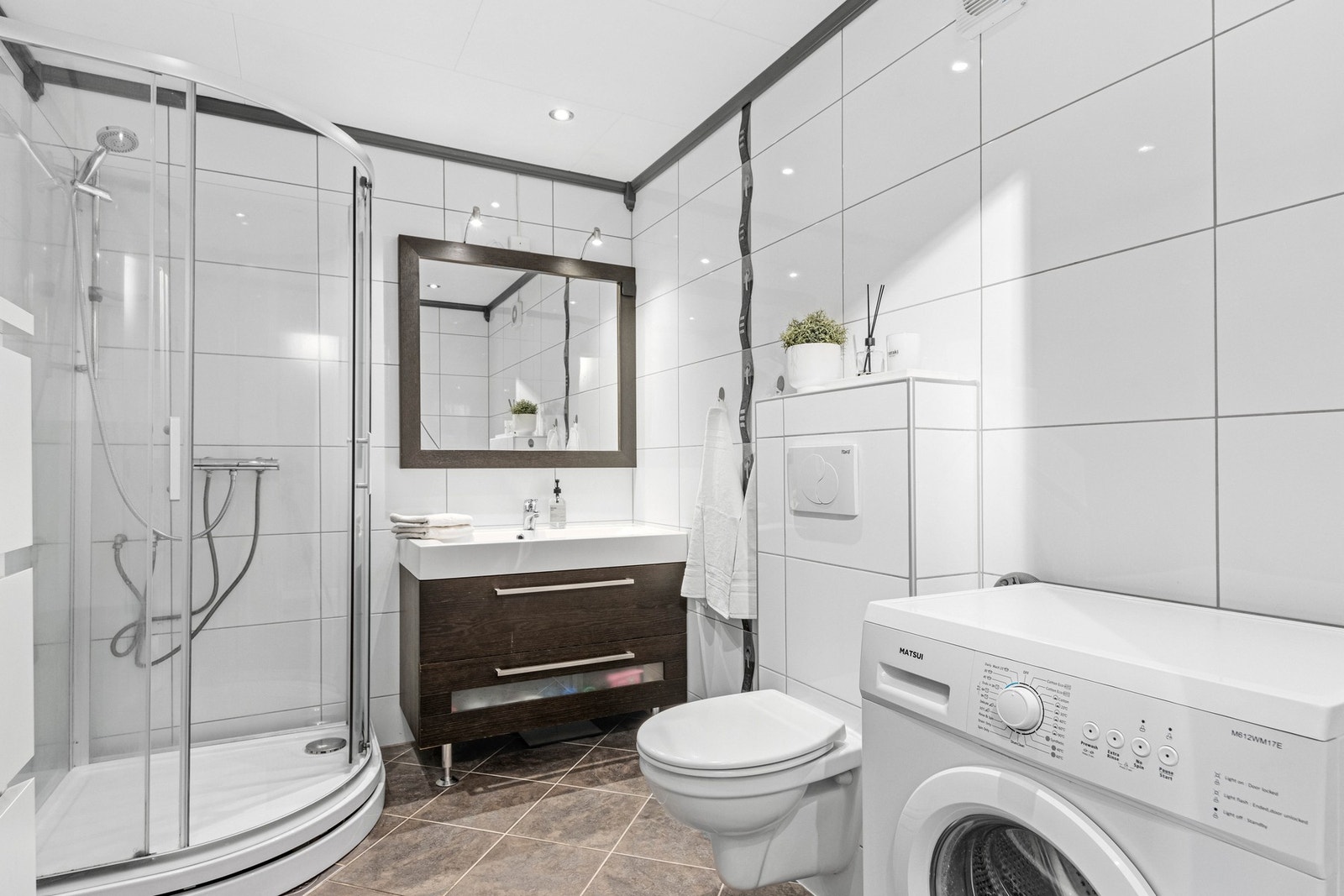 Bad med varme i gulv. Galleribilde