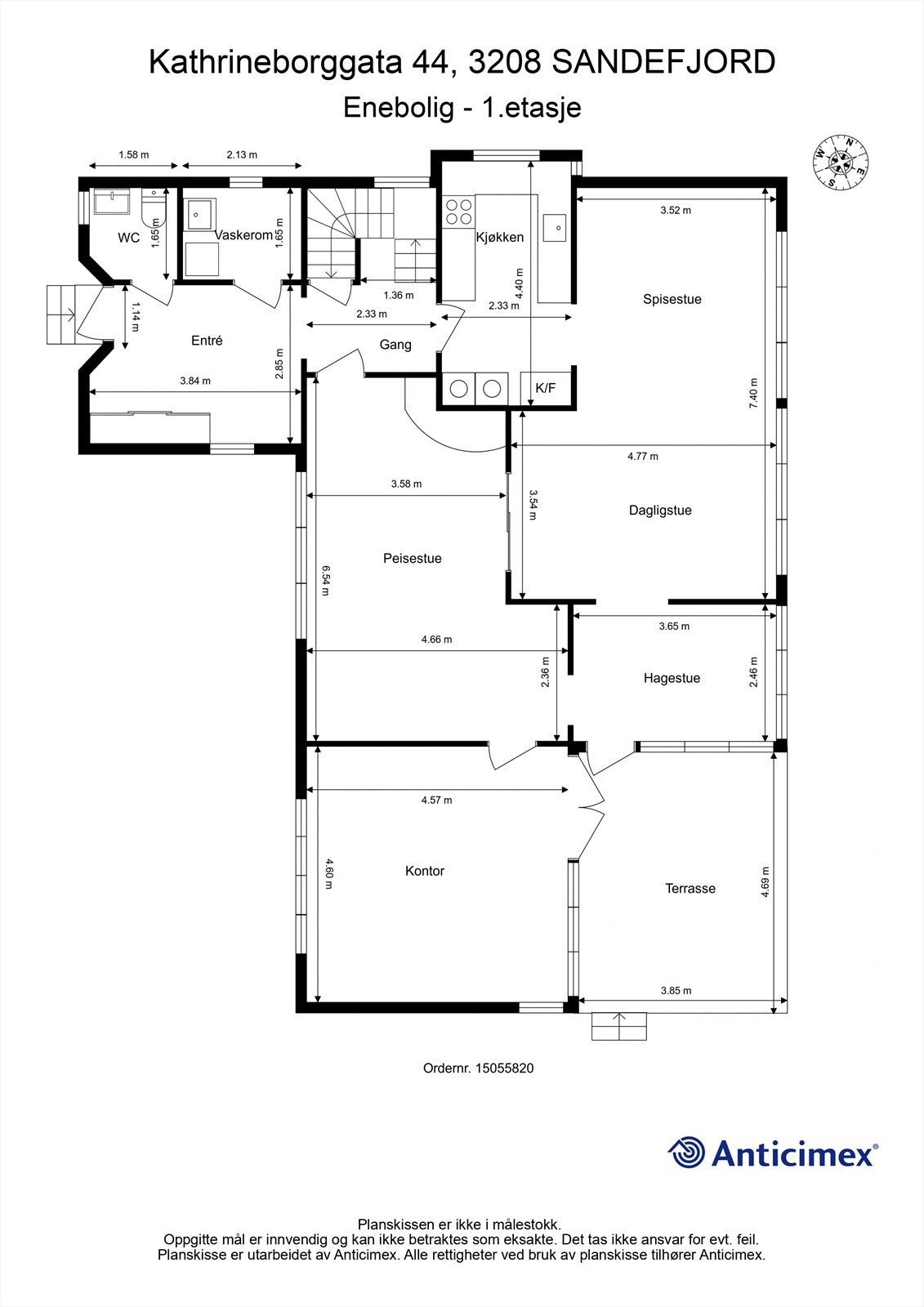 Plantegning 1.etg. Galleribilde