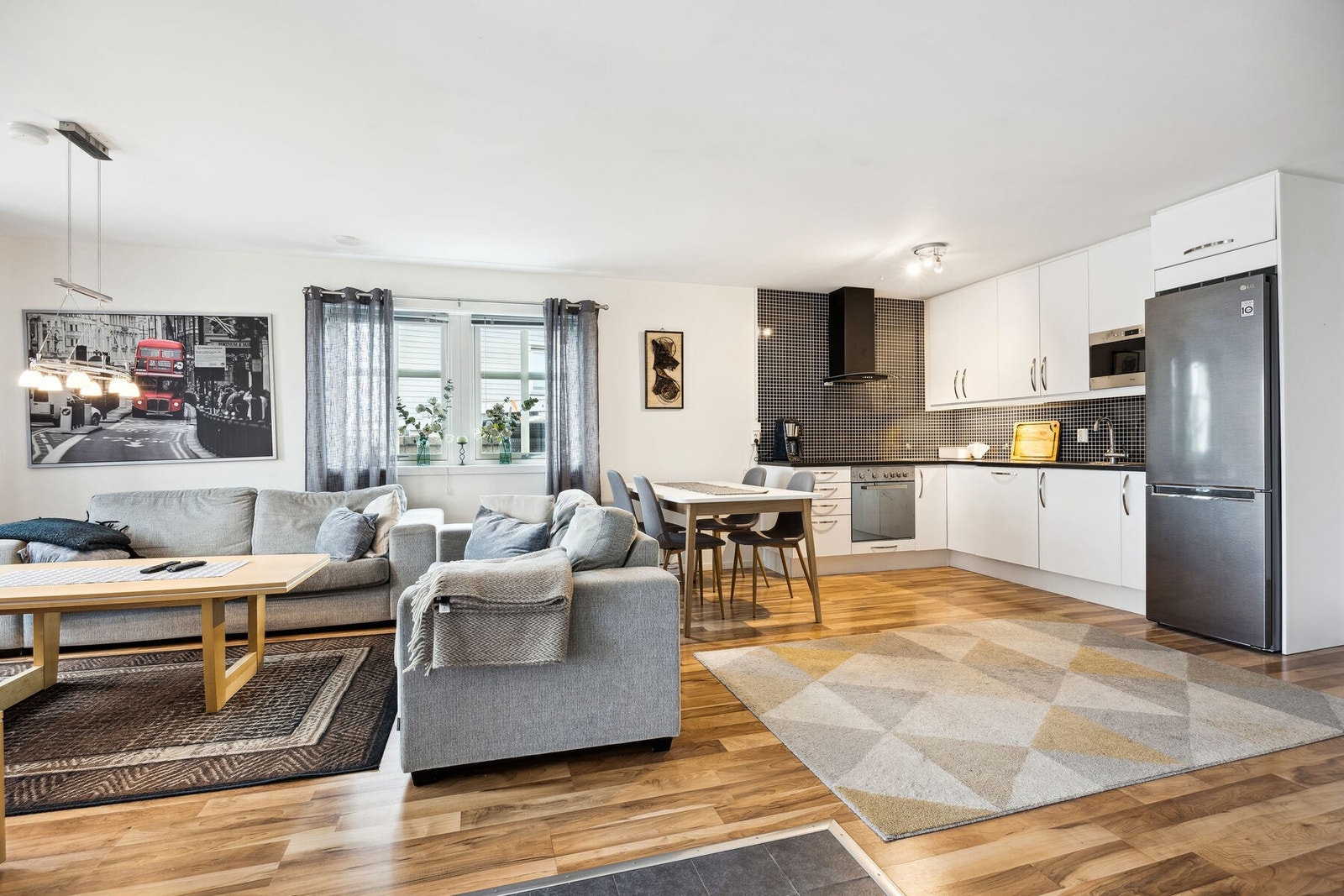 Stue og kjøkken utleiedel II Galleribilde