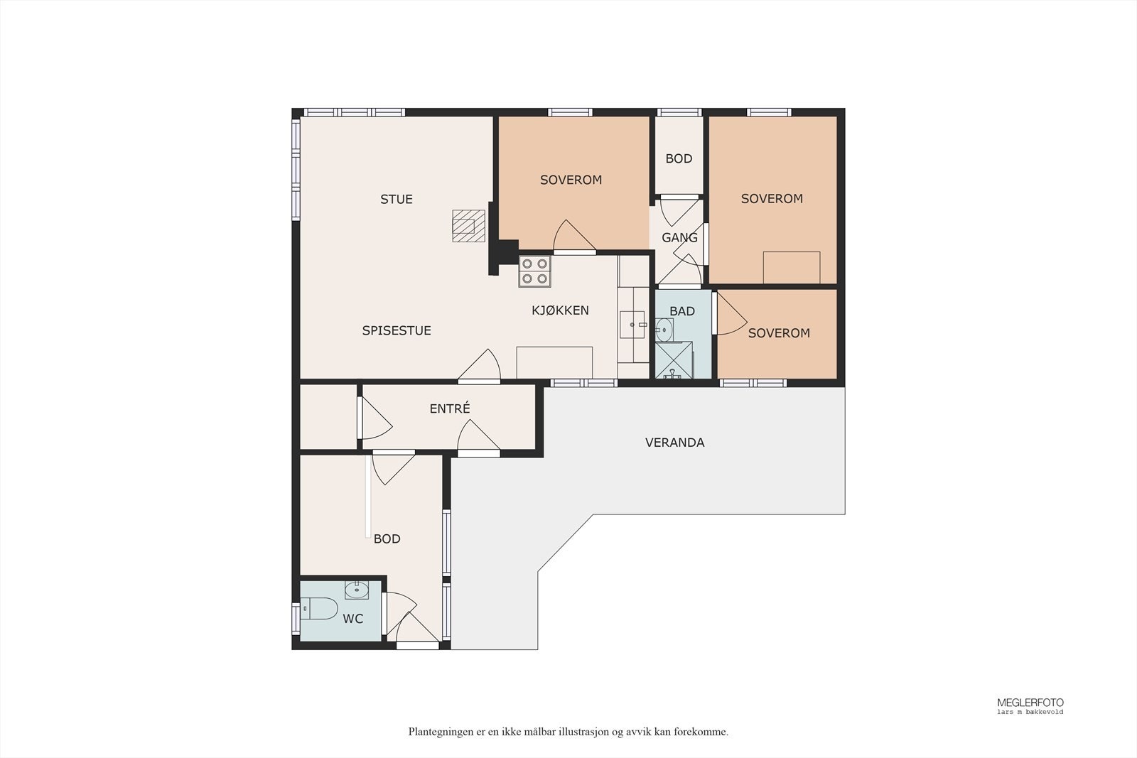 Planskisse Langbakkgutua 44. Galleribilde