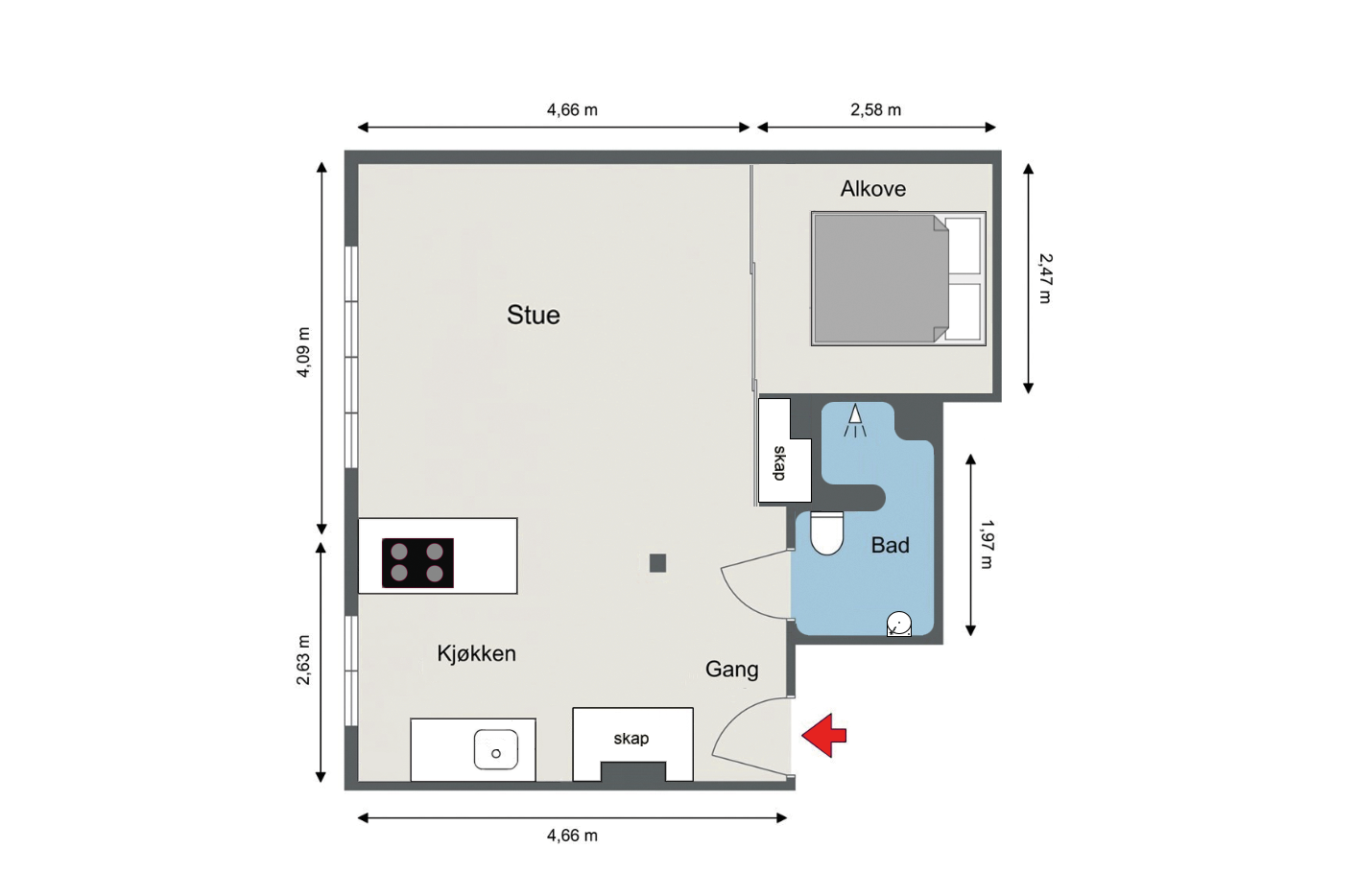 Plantegning Galleribilde