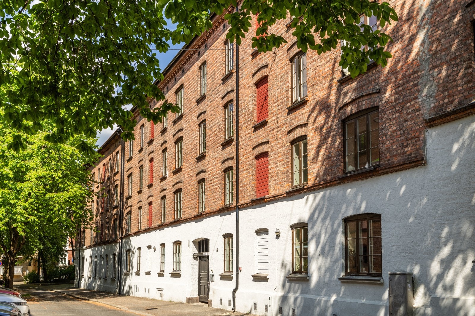 Fasade | Borettslaget består av 131 boliger og 1 næringslokaler. Galleribilde