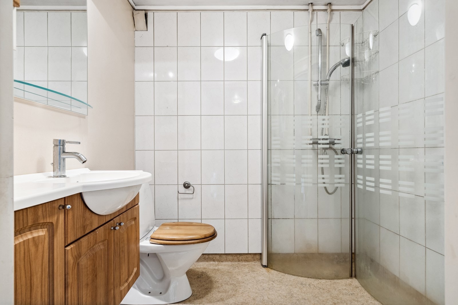 Badet er på 3,5m². Galleribilde
