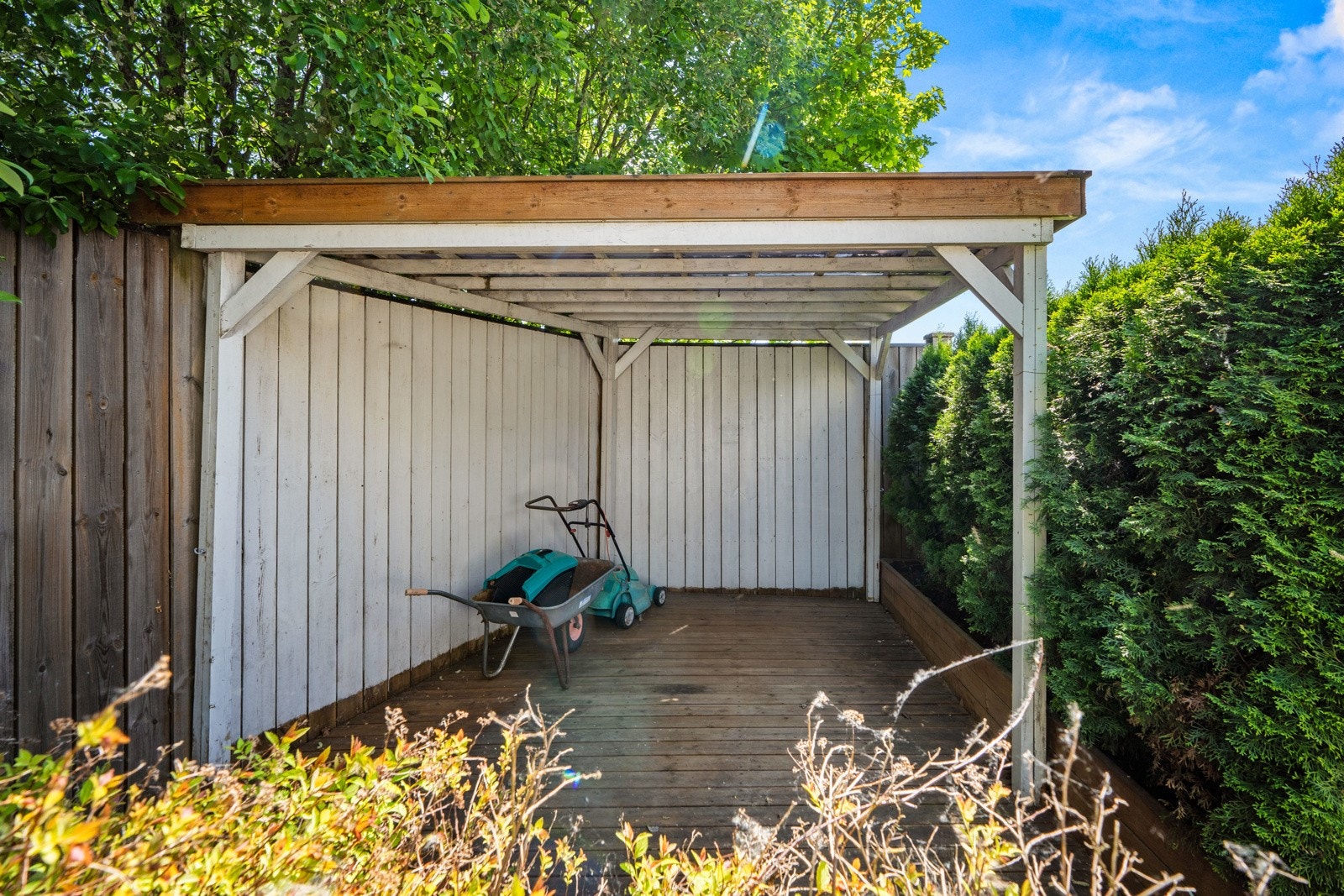 Praktisk tilbygg i hagen Galleribilde