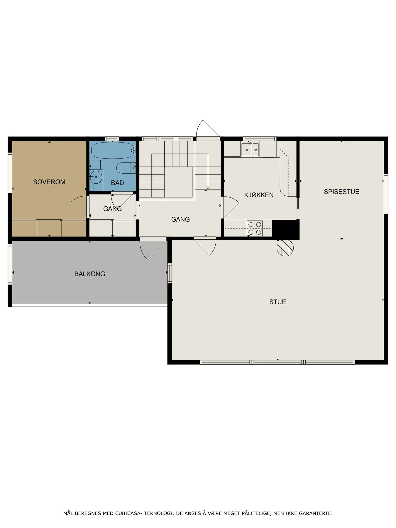 Plantegning 2.etasje Galleribilde