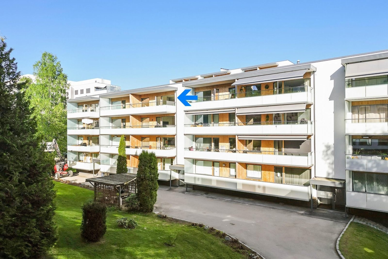 Leiligheten har en flott beliggenhet i et populært borettslag på Hovseter Galleribilde