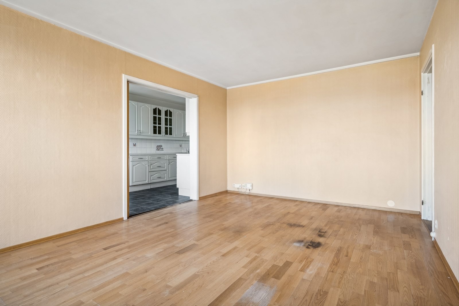 Leilighet som har behov for oppgradering, men som har mye potensial. Galleribilde
