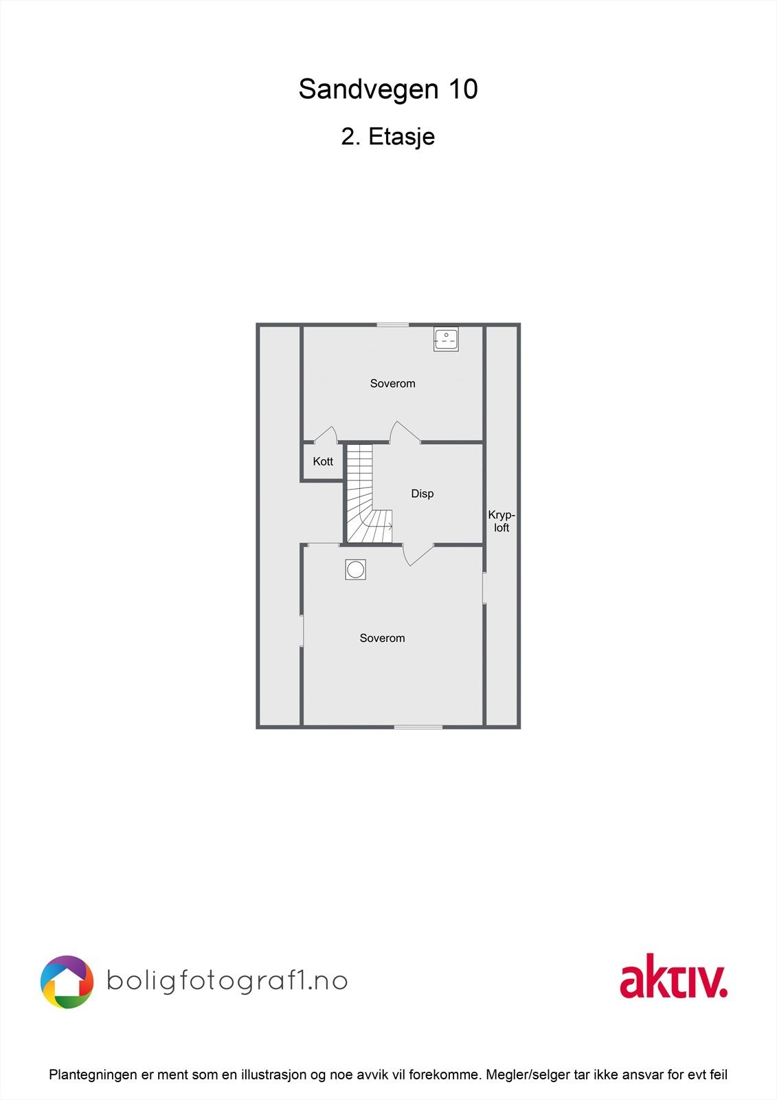 Plantegning 2. etasje Galleribilde