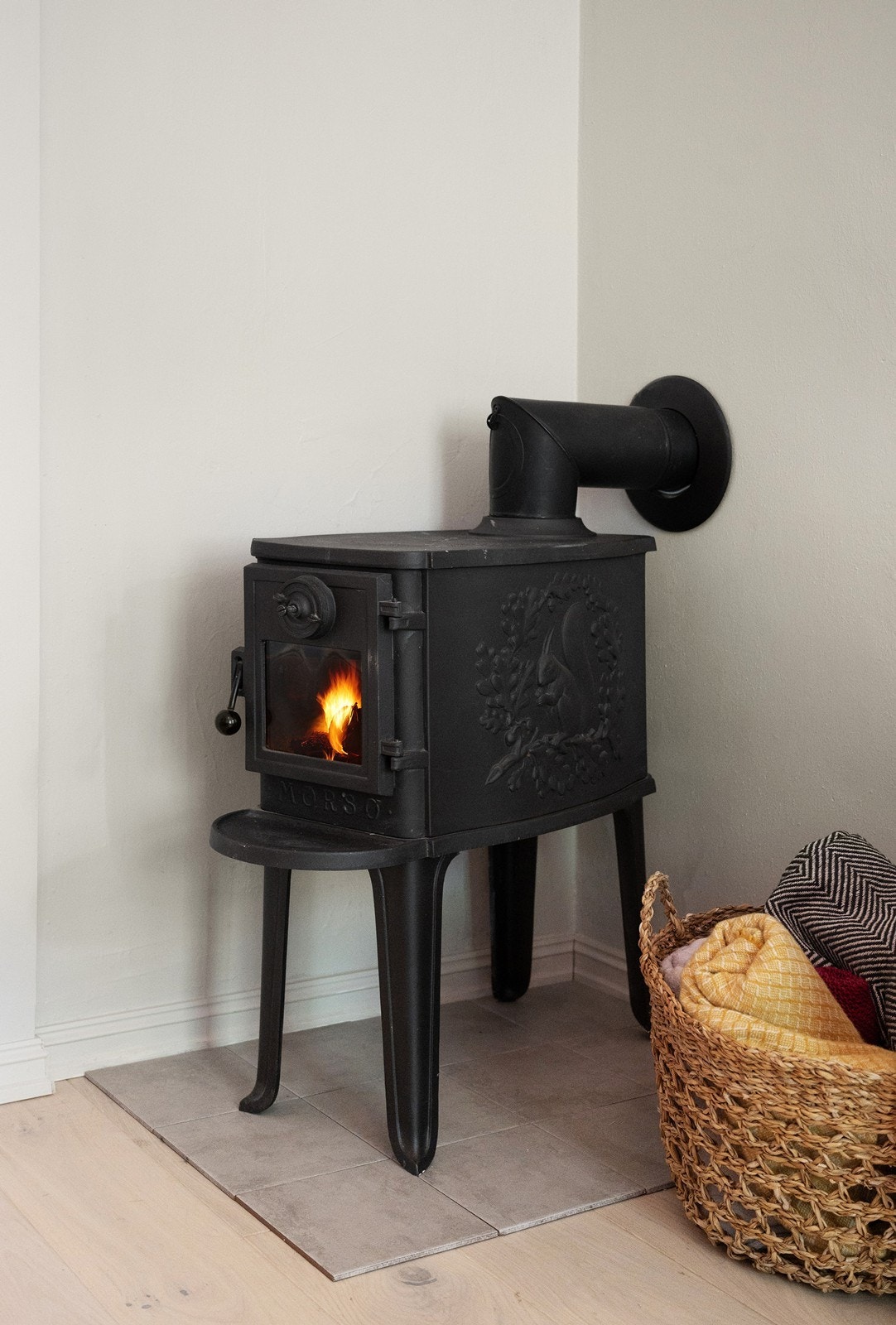 Stue med peis Galleribilde