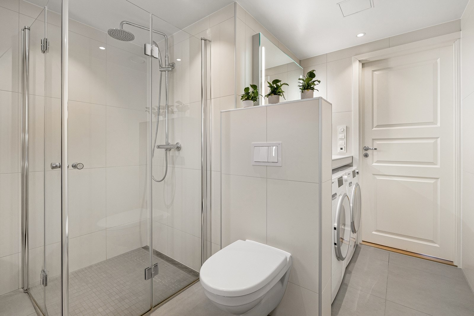 Det er gulvvarme på badet. Galleribilde