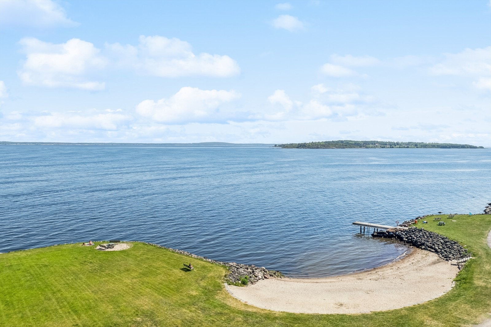 Området kan også by på egen strand! Galleribilde