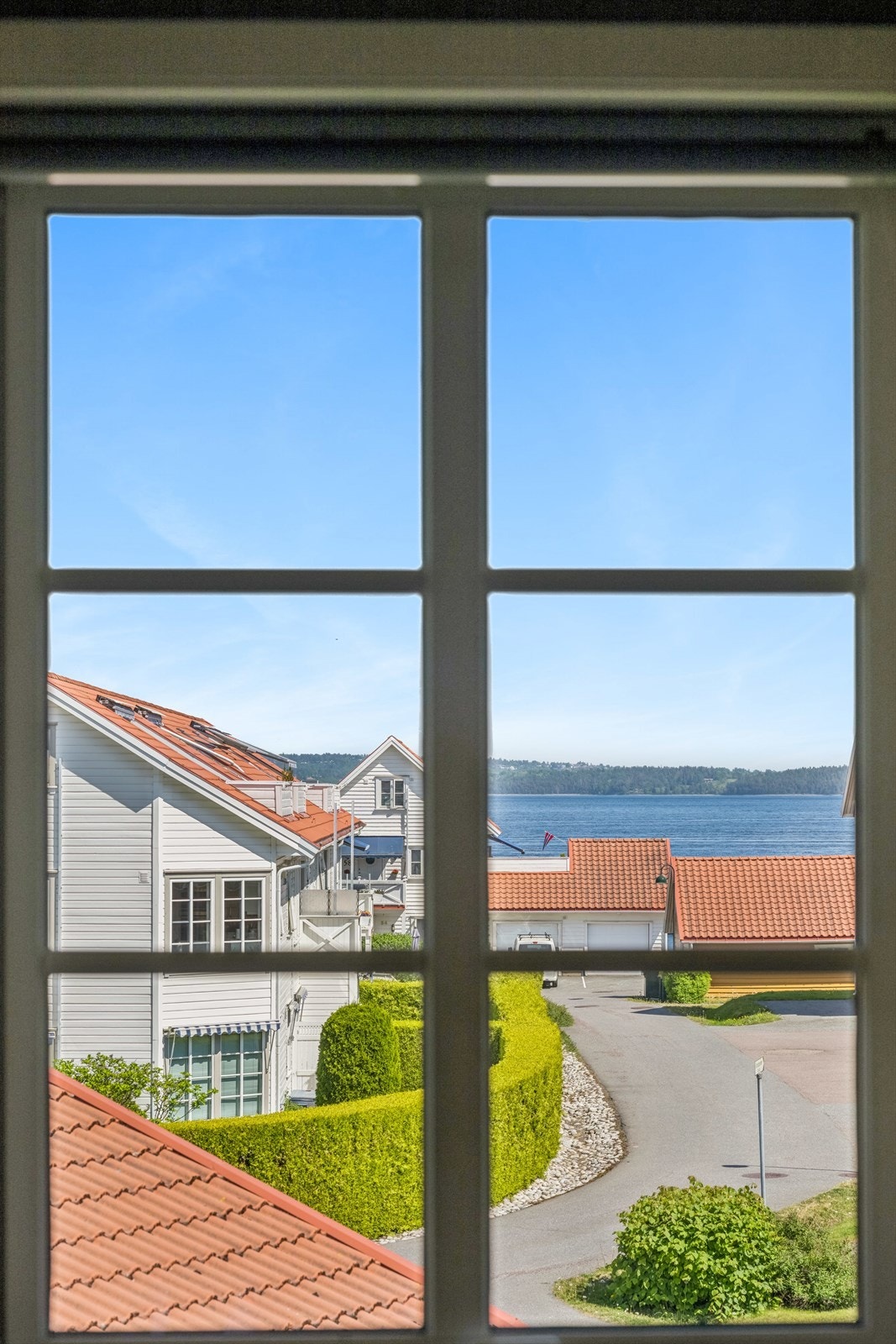 Pen utsikt fra soverommet Galleribilde