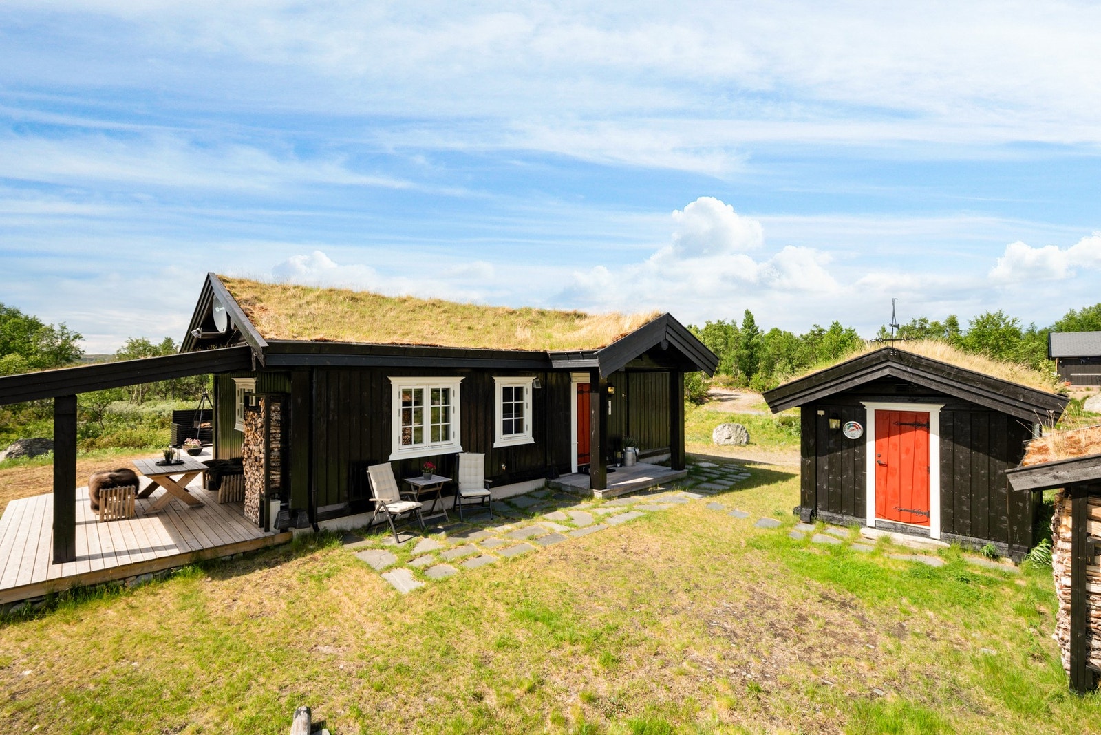 Hytta ligger like ved Vauldalen, i Brekkebygd. Galleribilde