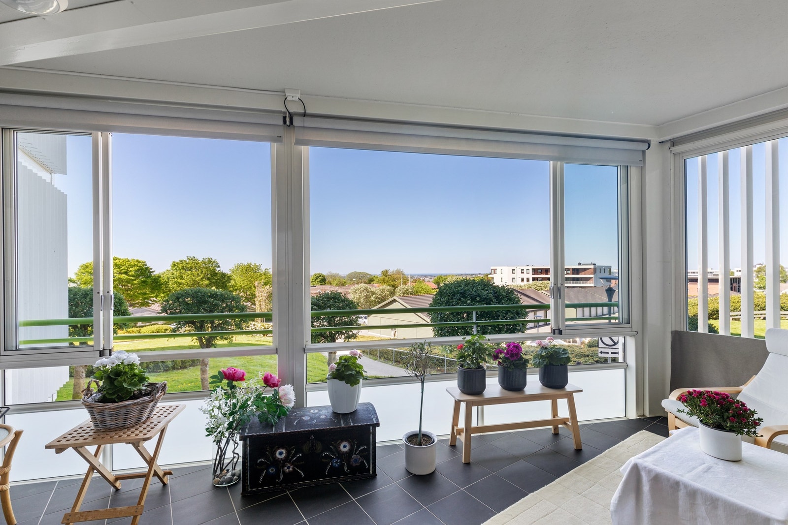 Flott utsikt fra balkongen. Galleribilde