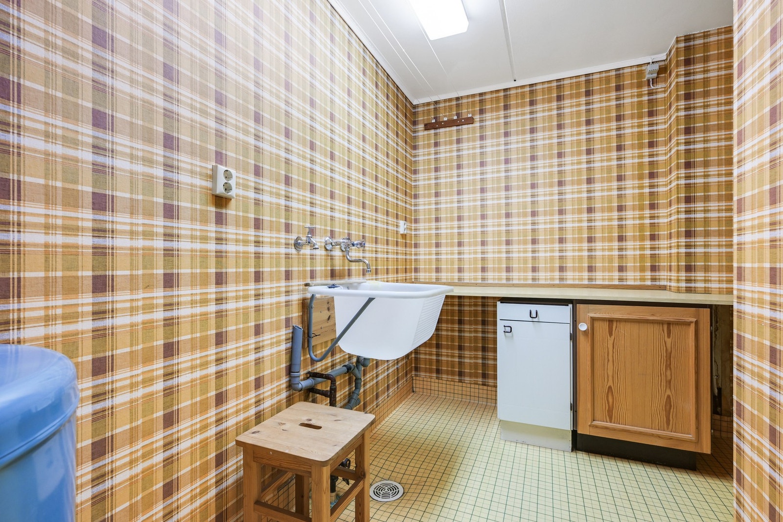 Vaskerkjeller i underetasjen. Galleribilde