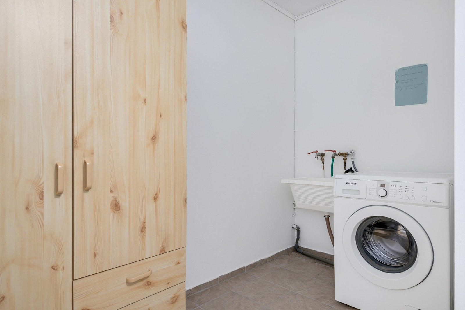 Vaskerom i underetasjen. Galleribilde