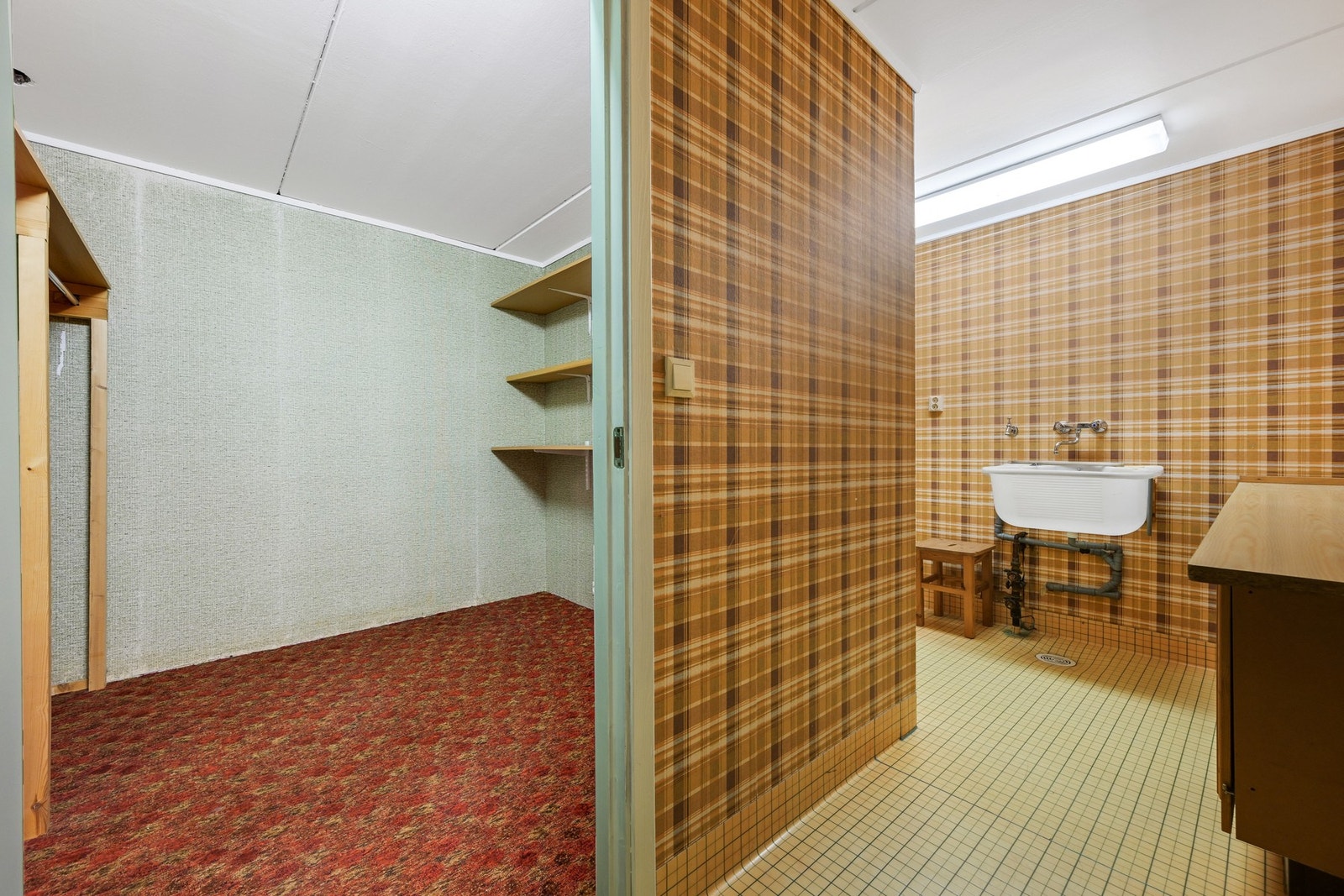 Vaskerkjeller i underetasjen. Galleribilde