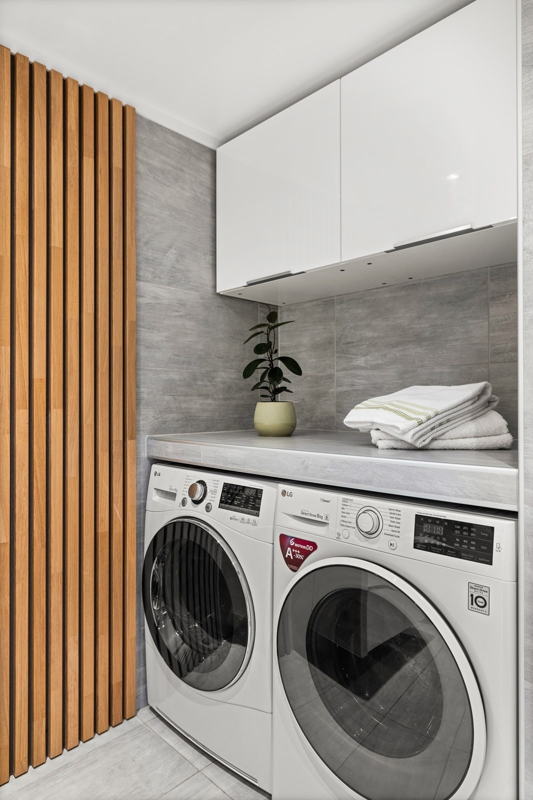 Opplegg for vaskemaskin og tørketrommel Galleribilde