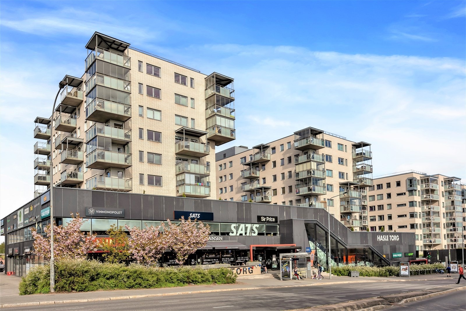 Hasle Torg ligger i nærheten og her finnes servicetilbud som COOP Mega, Nille, Apotek, SATS, Vinmonopol og blomsterforretning. Galleribilde