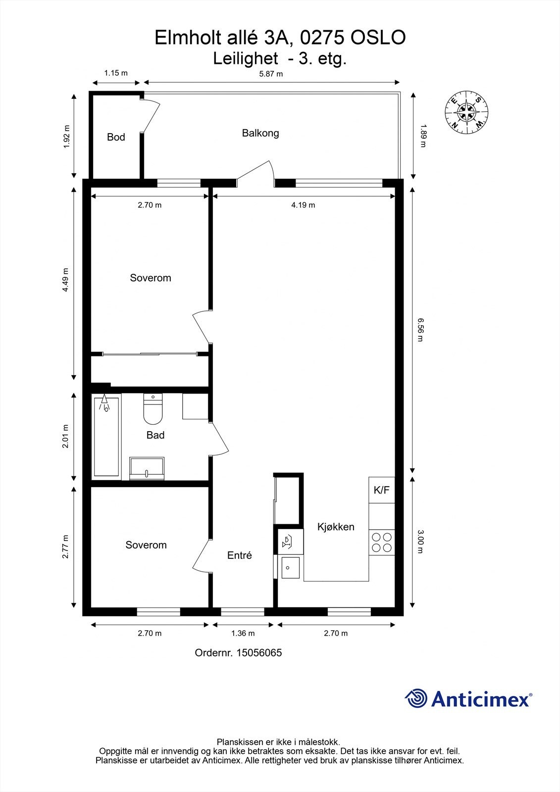 Plantegning Galleribilde