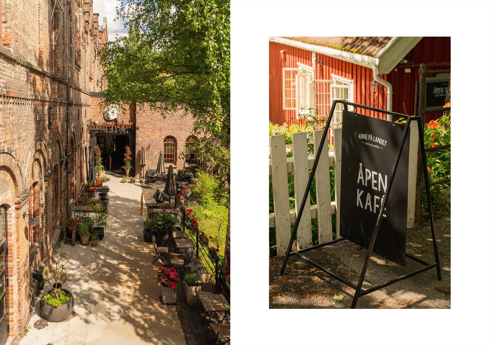 "Anne på landet" er en café i Hønse-Lovisas hus ved fossen på Sagene. Galleribilde