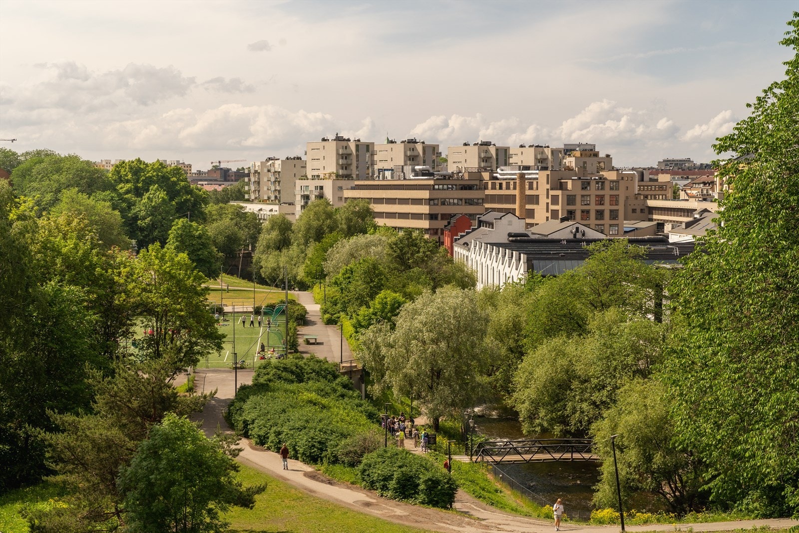 Parkområder like ved. Galleribilde