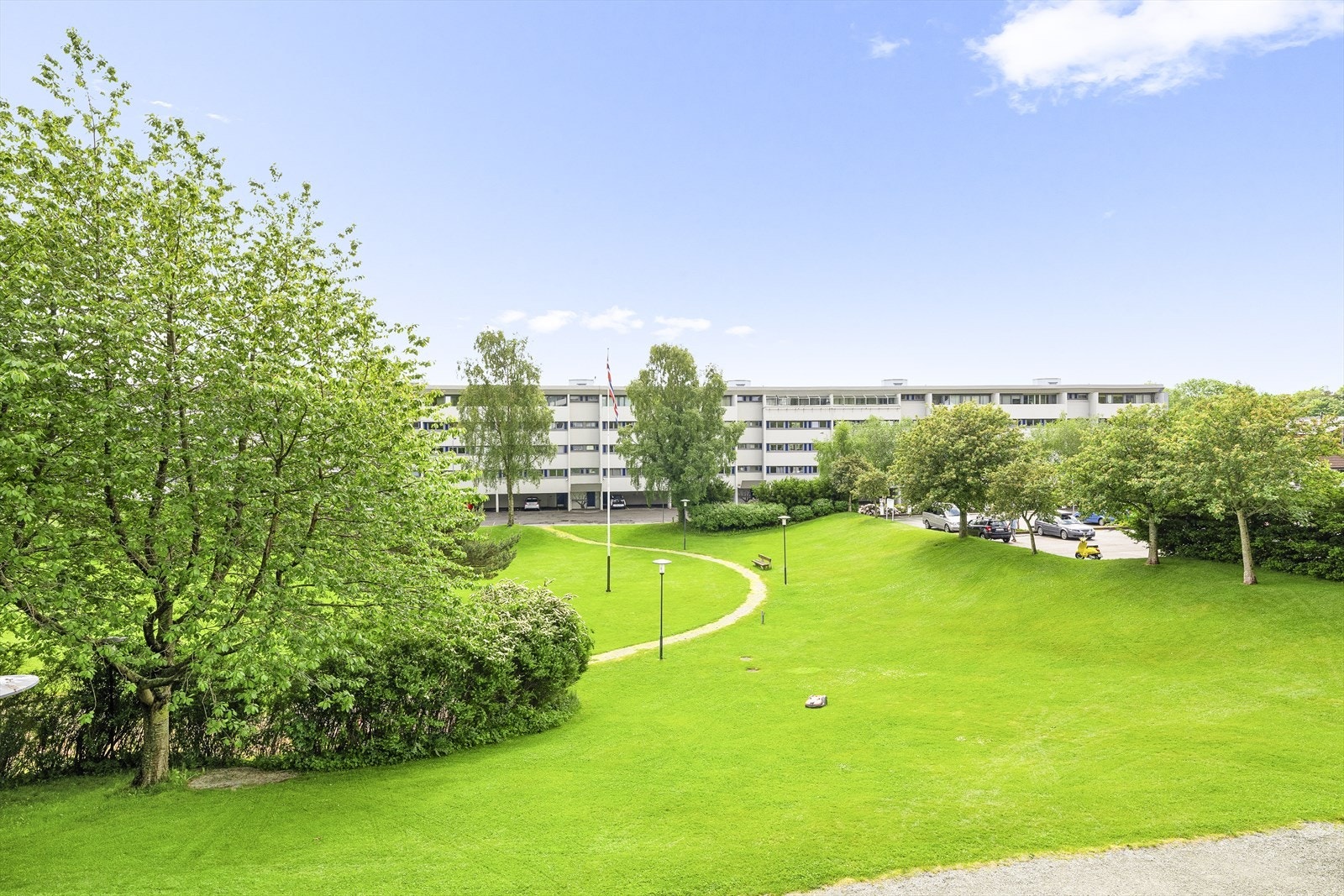 Utsikt fra balkong Galleribilde