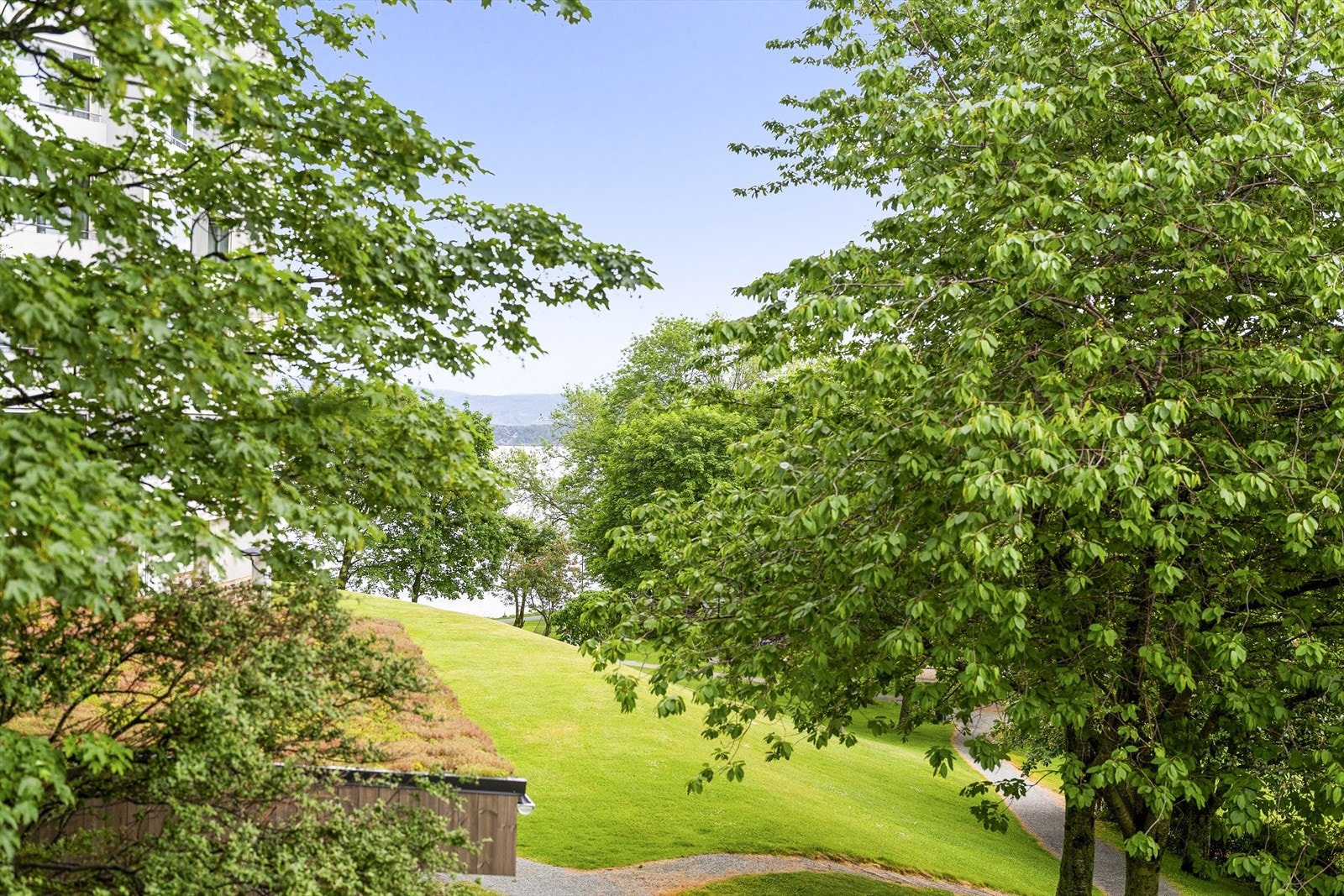 Utsikt fra balkong Galleribilde