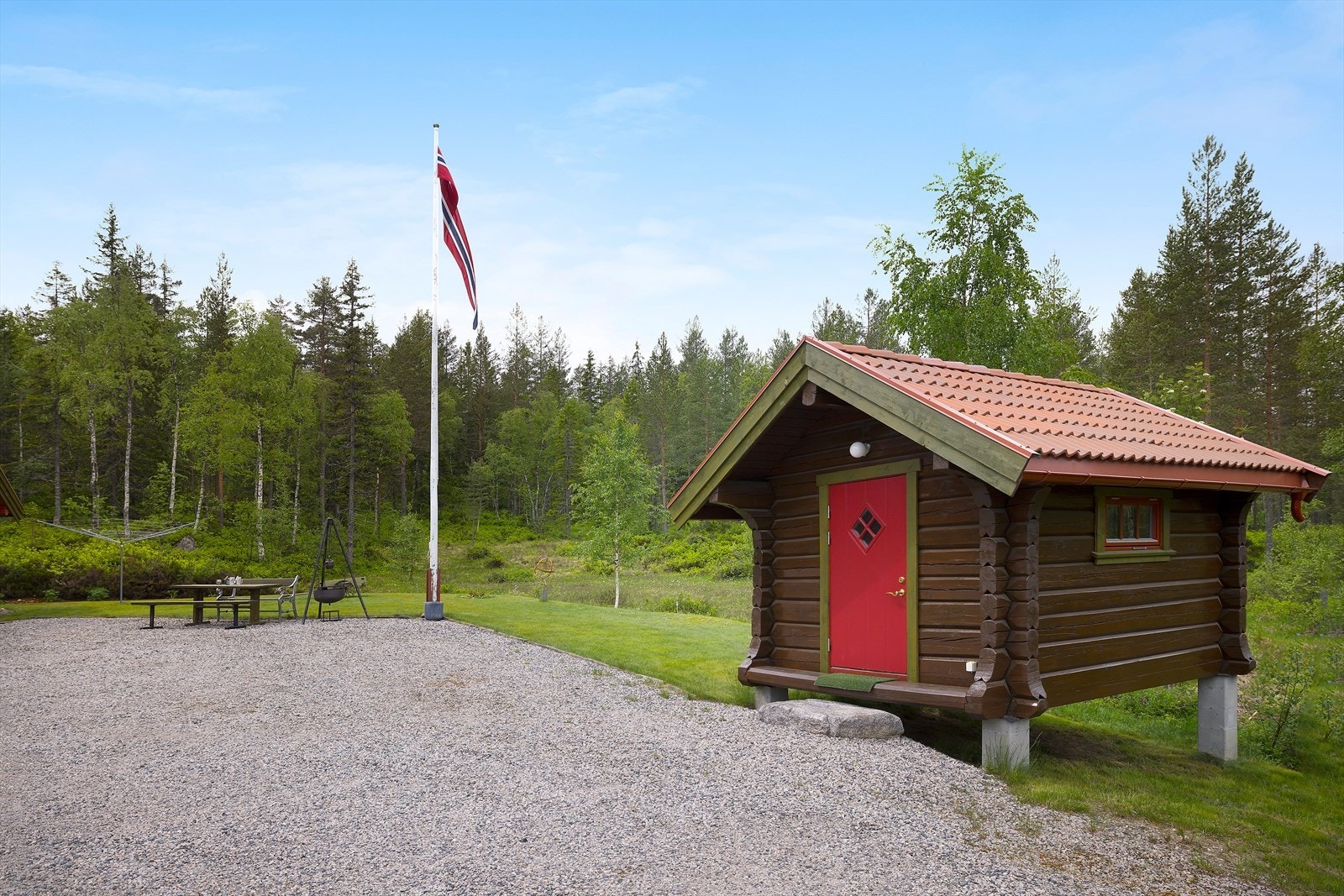 Stabbur/anneks - innredet som et soverom Galleribilde