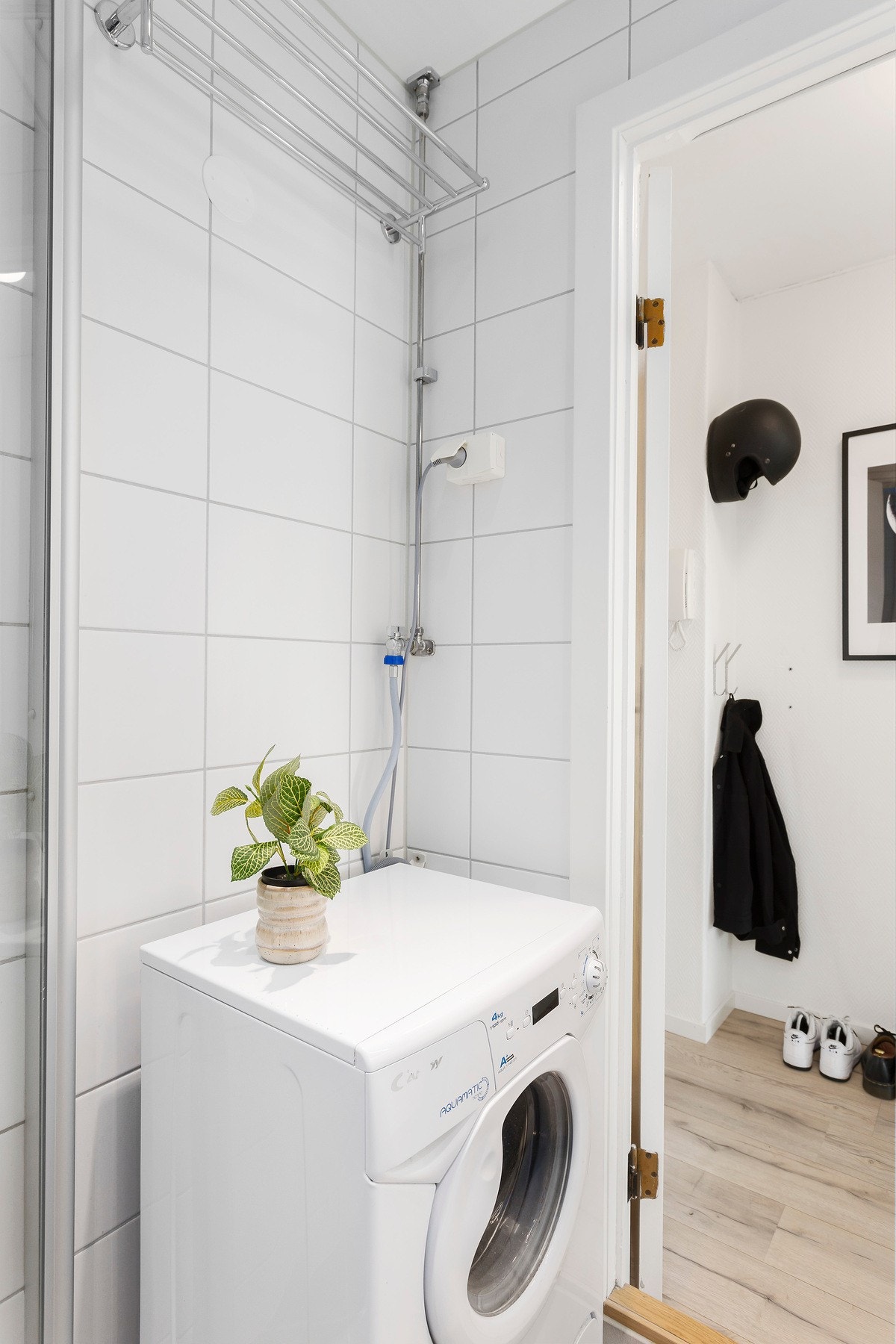 Det er også opplegg for vaskemaskin. Galleribilde