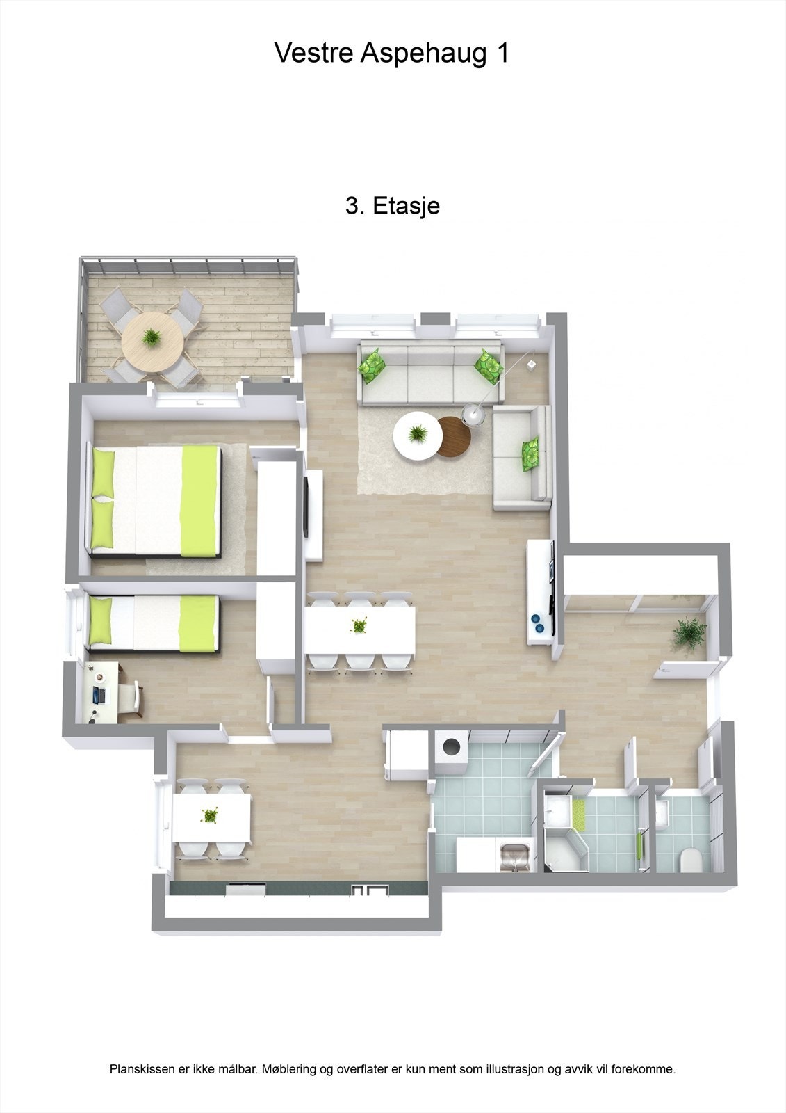 3 D plantegning Galleribilde