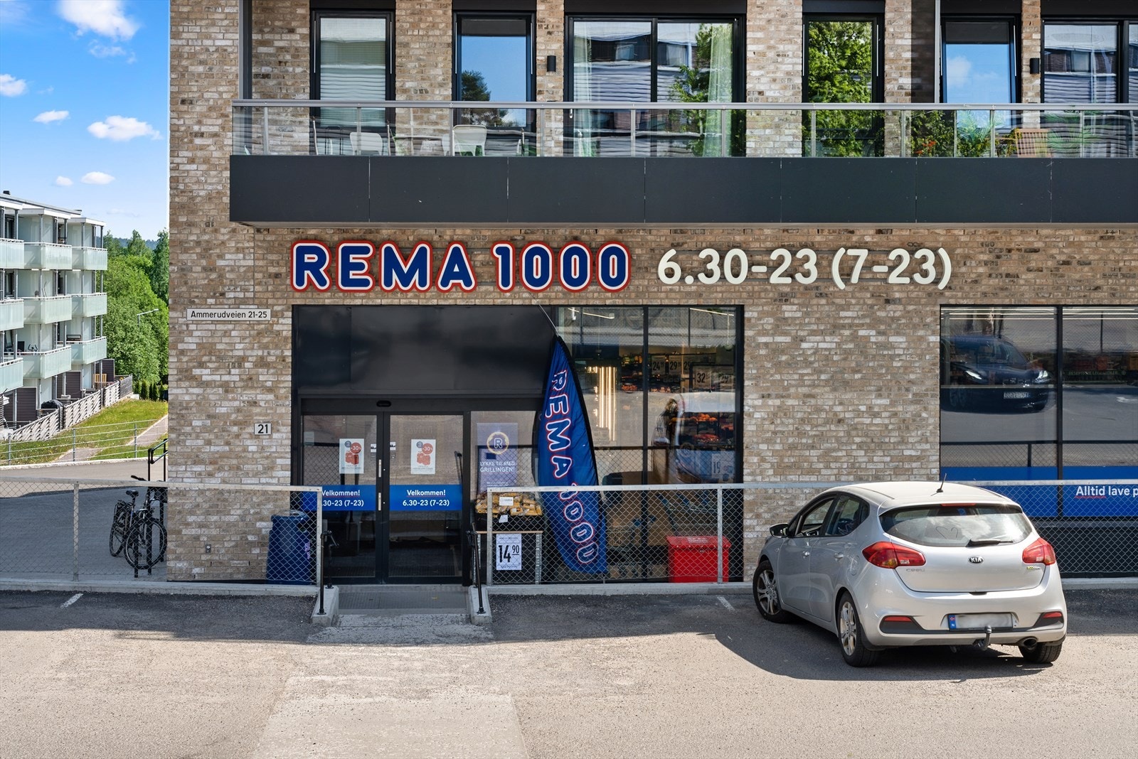 Rema 1000 ligger i nabobygget Galleribilde