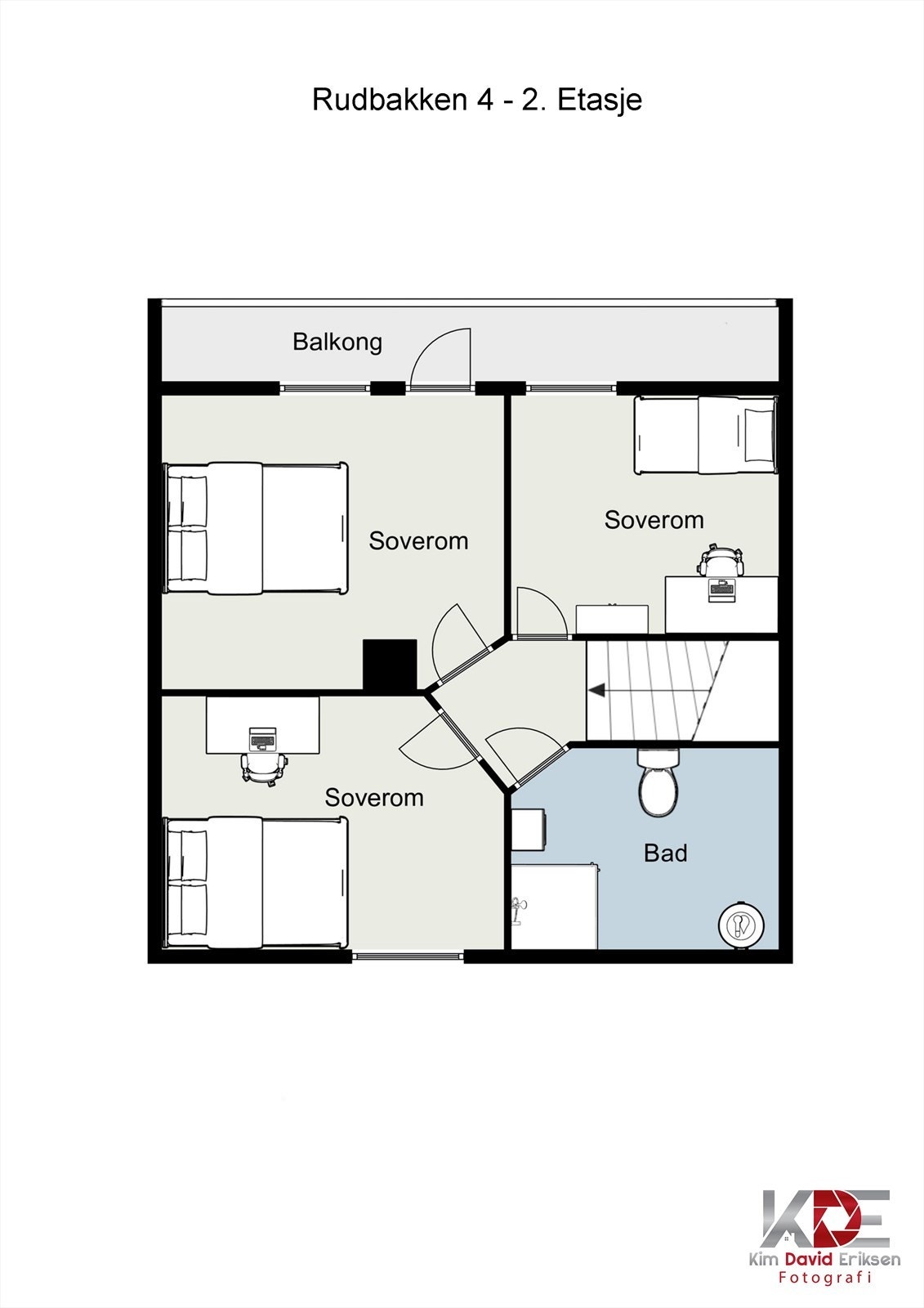 En moderne og praktisk etasje. Galleribilde