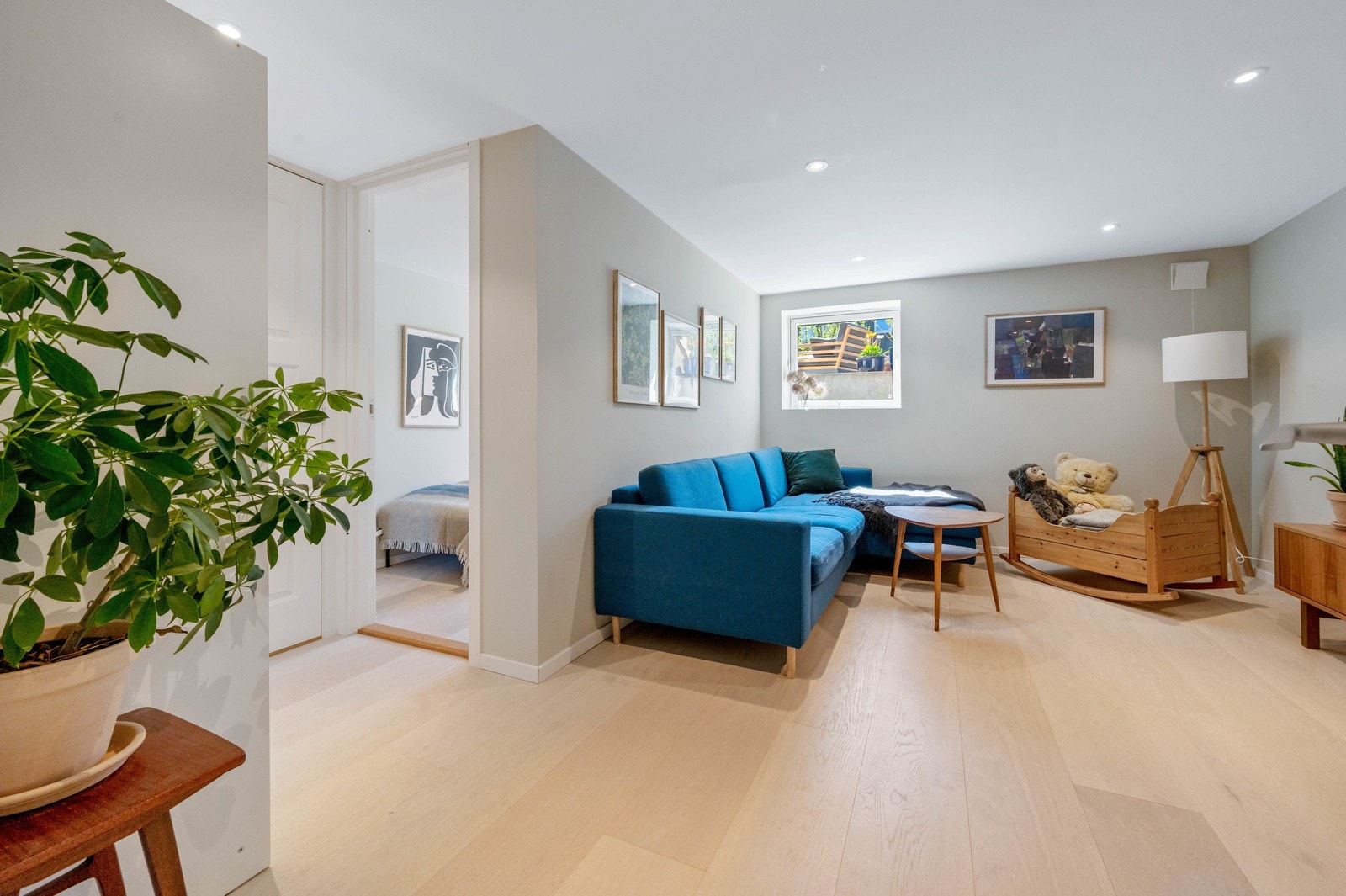 Innredet kjellerstue (det er sendt inn søknad om bruksendring til stue, søknad ikke behandlet p.t.) Galleribilde