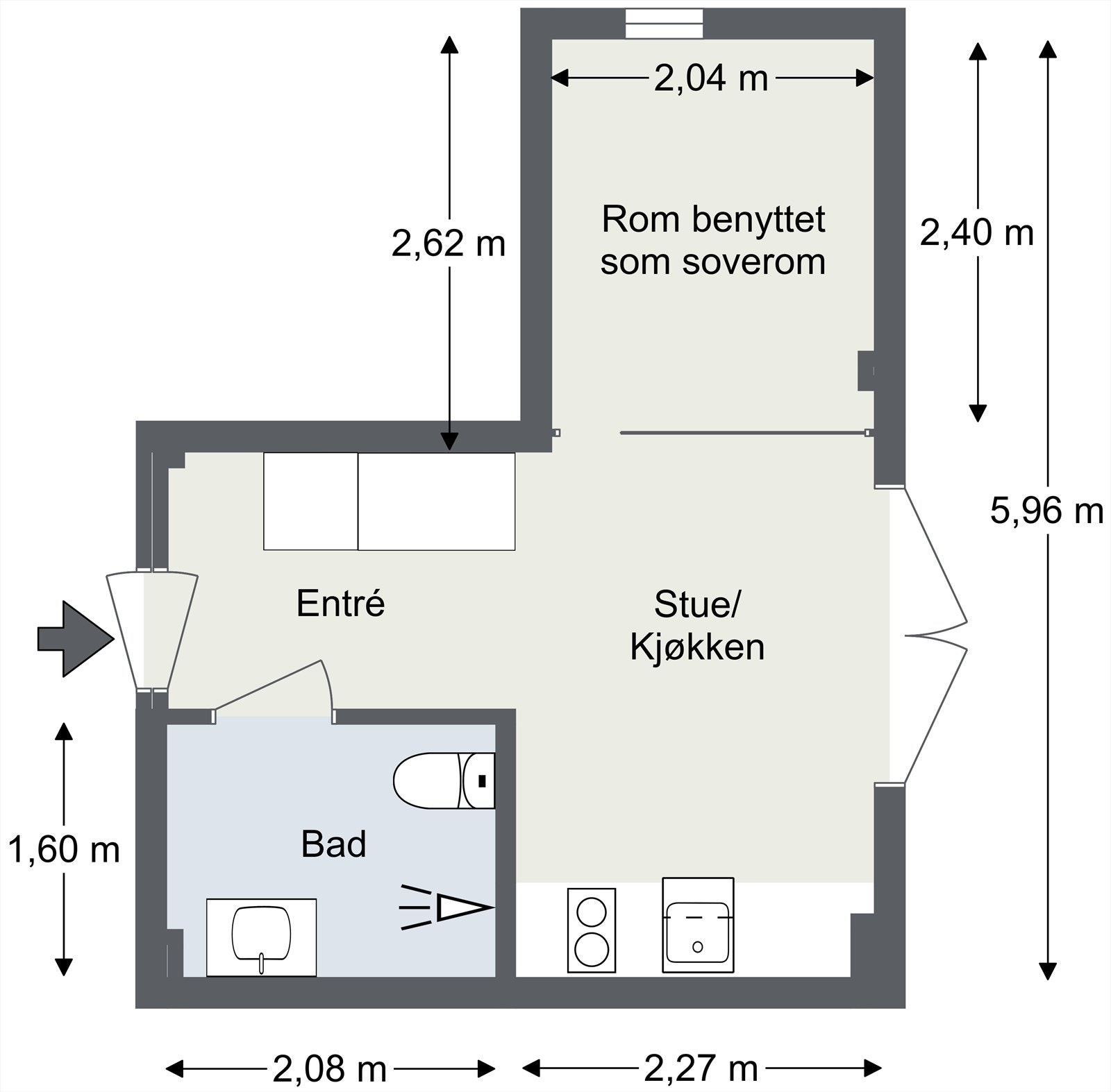 Plantegning til orientering. Galleribilde