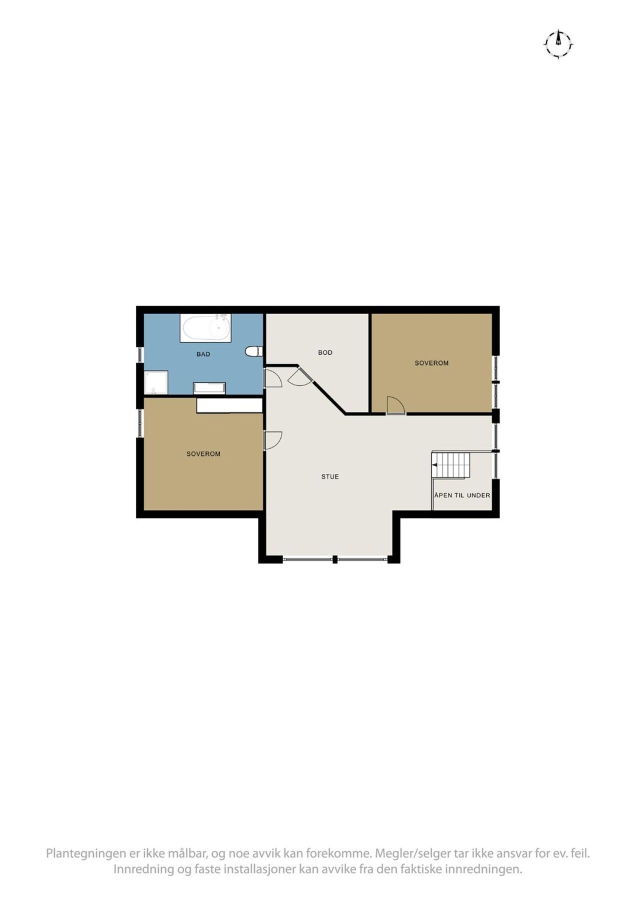 Planløsning loft Galleribilde