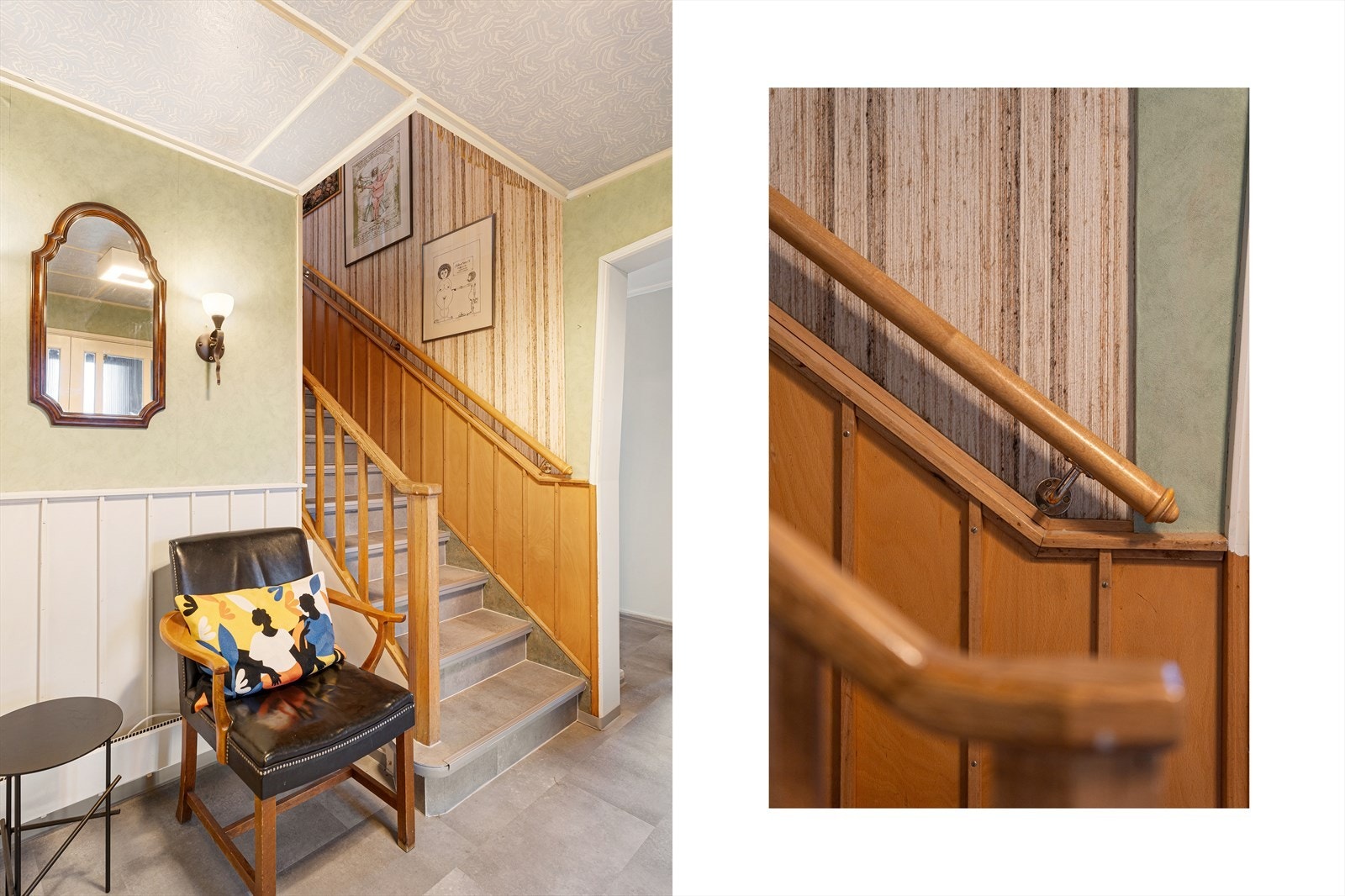 Trapp opp til hovedetasjen. Galleribilde