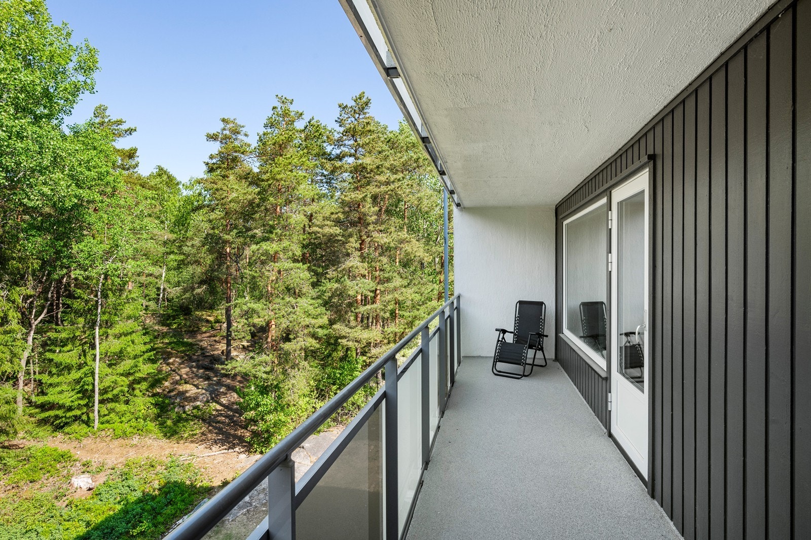 På balkongen er det plass til utemøbler. Galleribilde