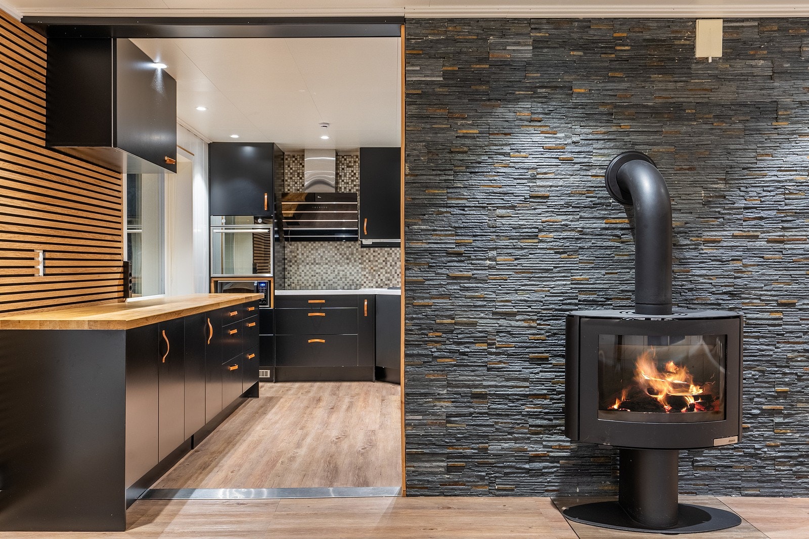 Det er lagt stor vekt på gode materialvalg ved oppussingsjobben som er gjort. Galleribilde