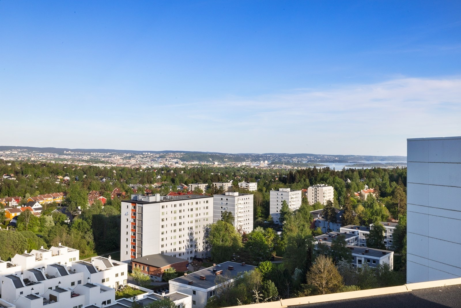 Utsikt fra takterrasse Galleribilde