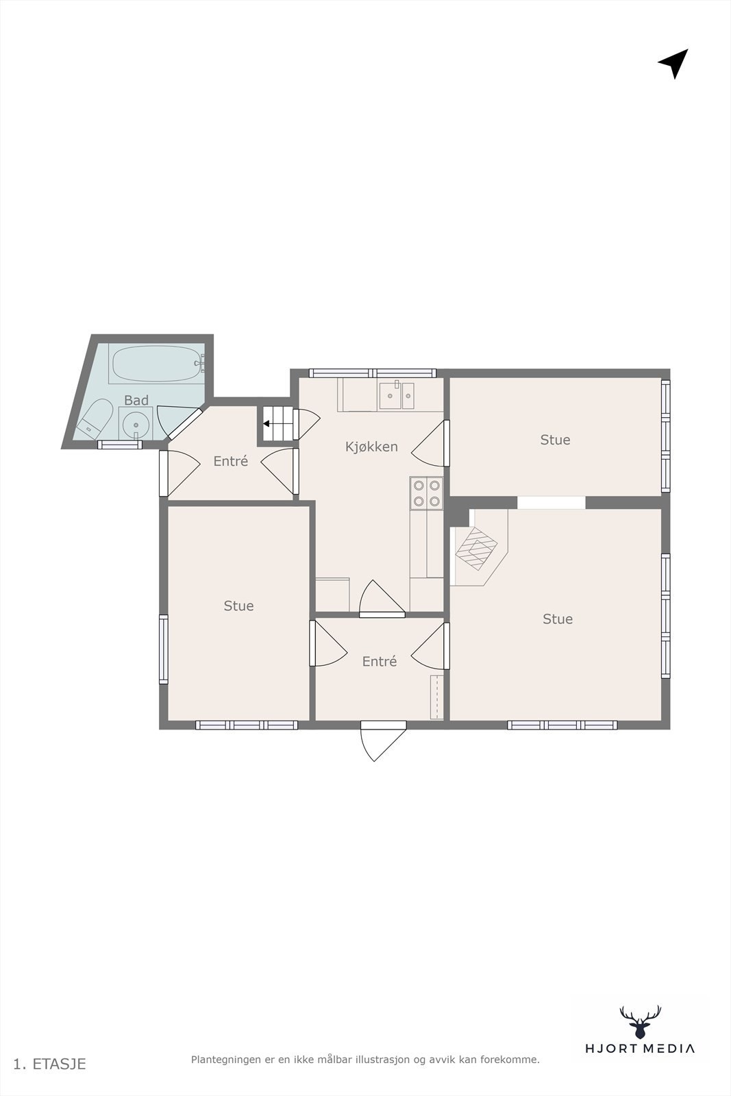 Plantegning Galleribilde