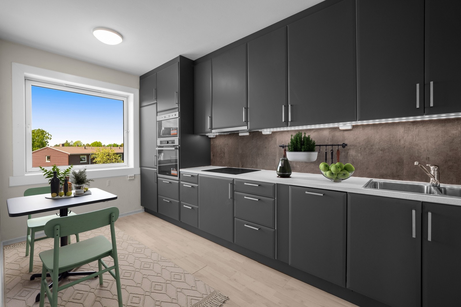 Kjøkken og bad ble pusset opp i 2021. Galleribilde