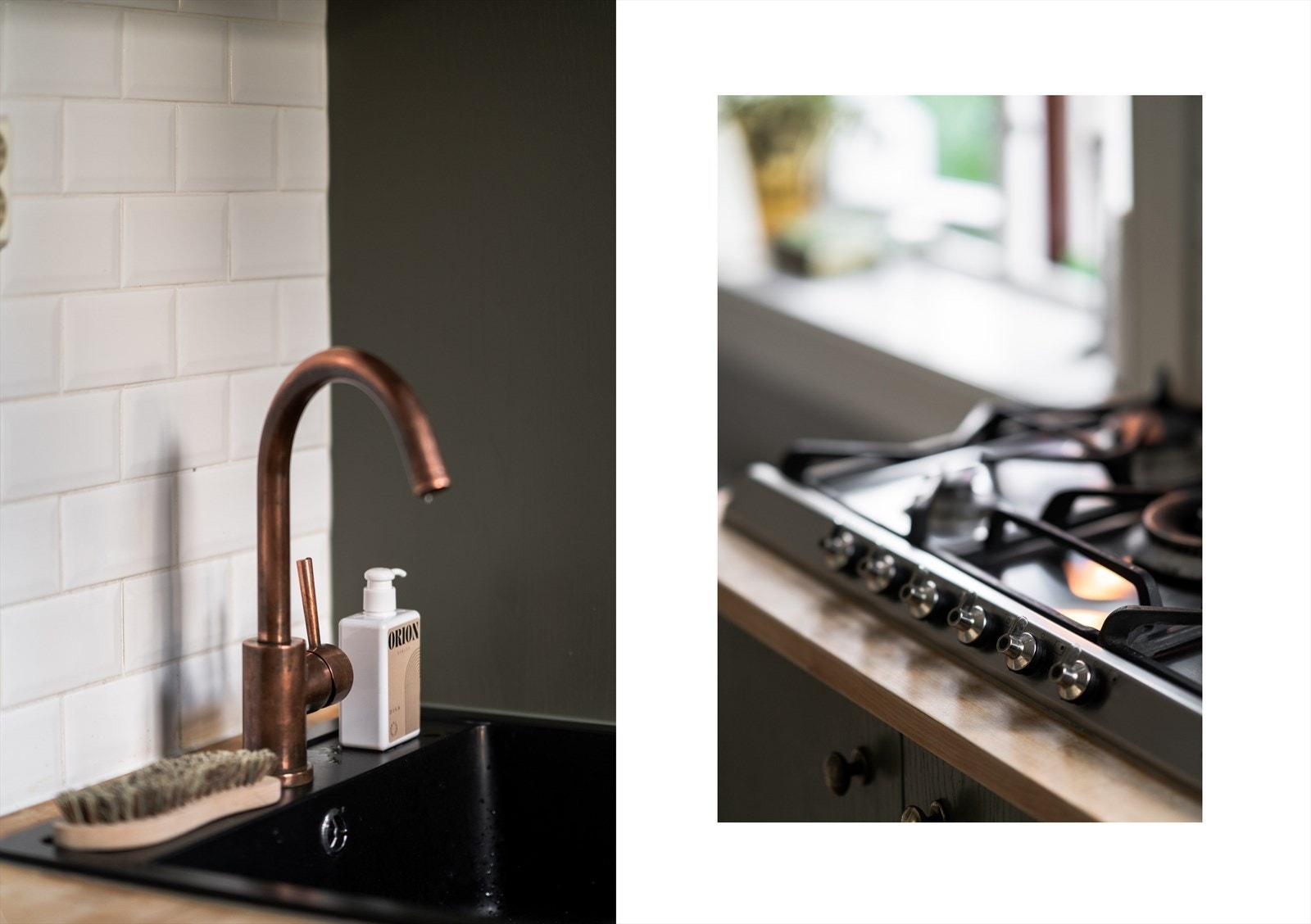 Leiligheten har gasskomfyr på kjøkken Galleribilde