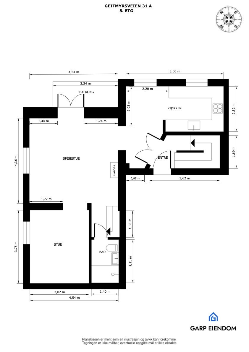 Plantegning - 3.etasje Galleribilde