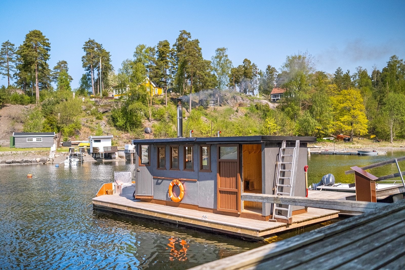 Den lokale saunaen kan leies sommer som vinter og ligger kun en rask spasertur unna. Galleribilde