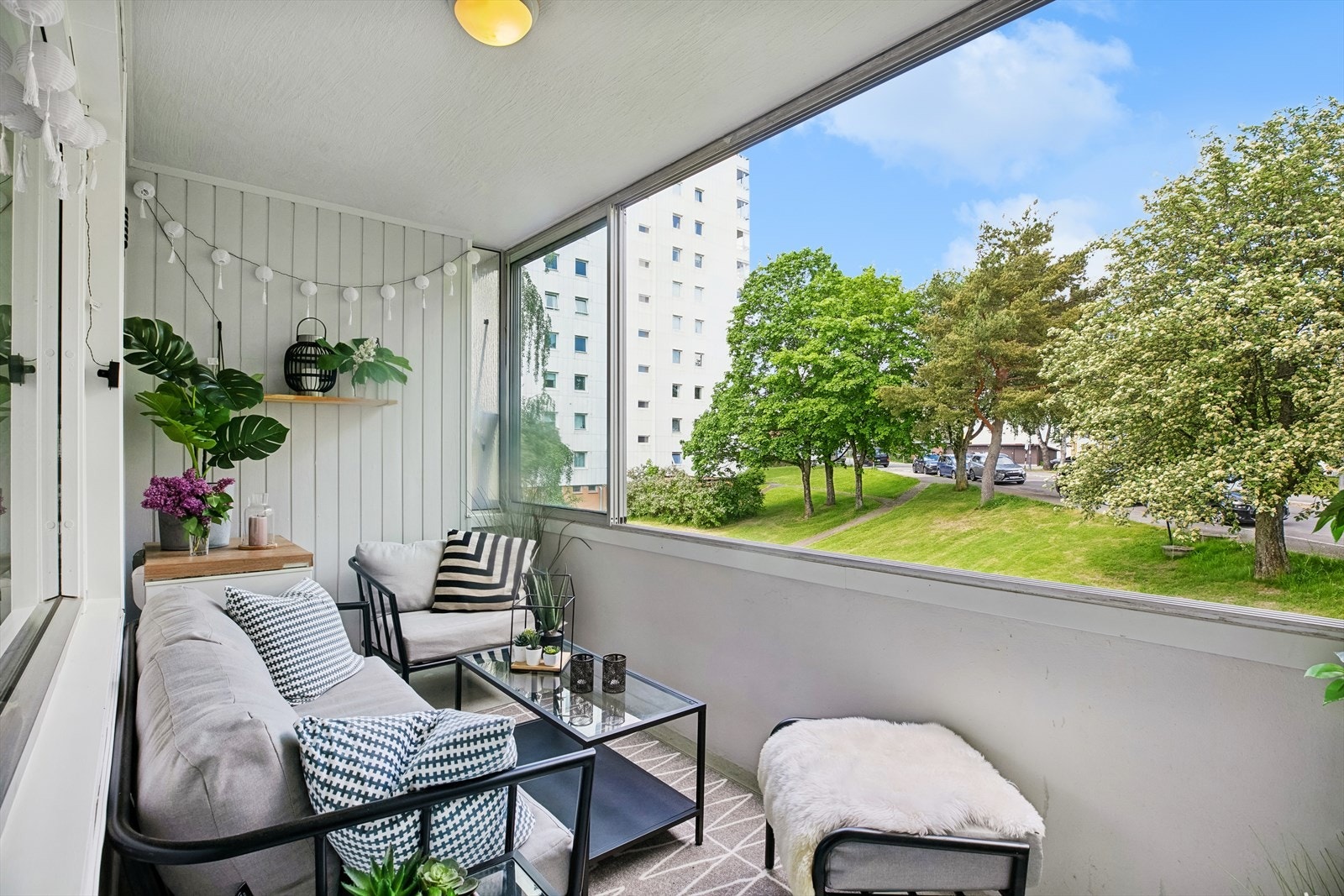 Her kan du innrede med utemøbler, grillen og invitere til en hyggelig aften. Galleribilde