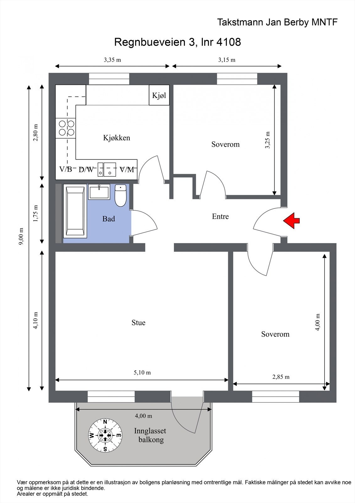 Plantegning Galleribilde