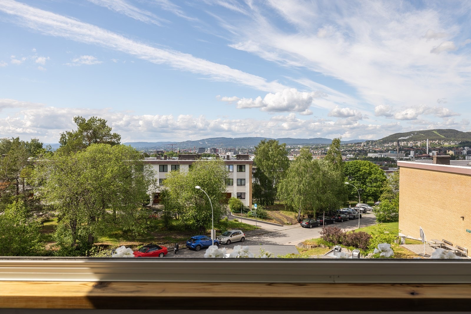 Utsikt fra balkongen Galleribilde
