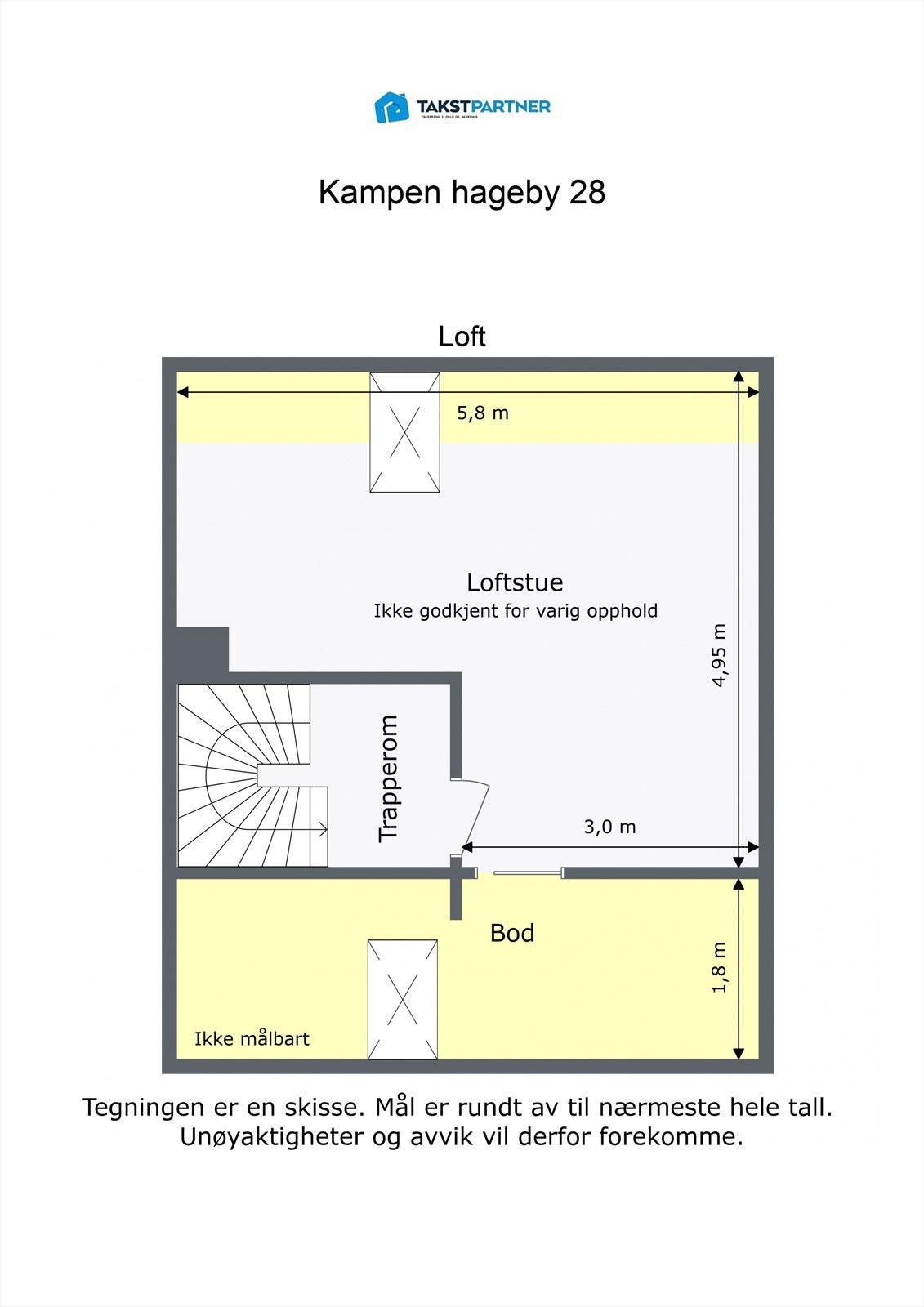 Plantegning 3. etasje Galleribilde